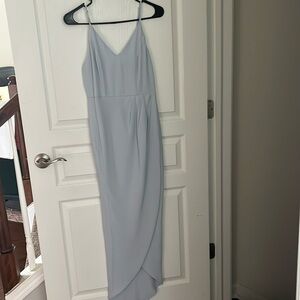 Midi, Soft Blue Dress, Size 2, Showpo, Worn once for rehearsal dinner